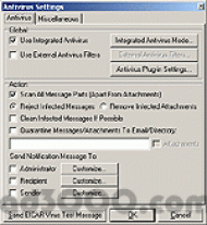 VisNetic AntiVirus Plug-in for VisNetic MailServer screenshot